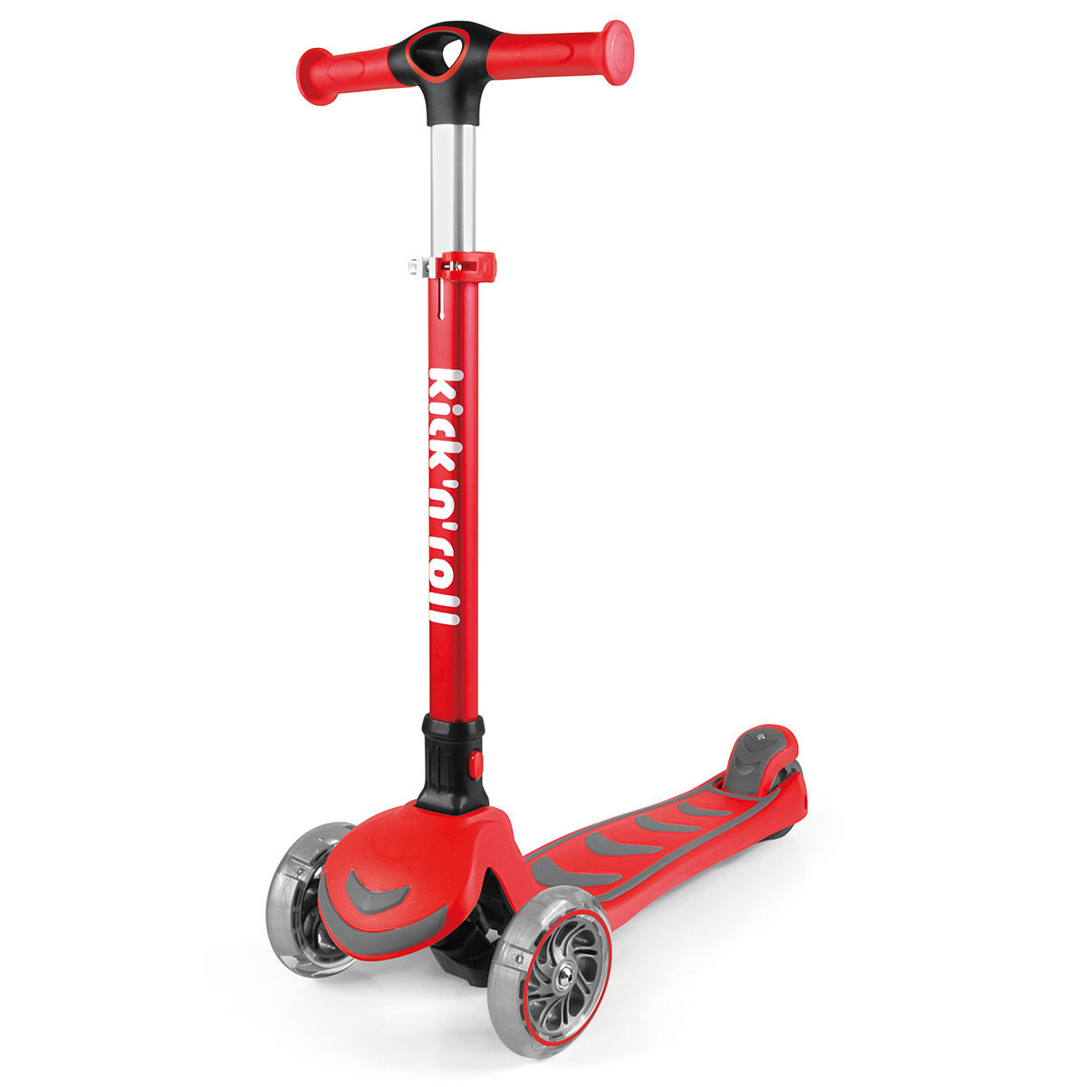 Gevoelig voor neef verstoring Kick n Roll Scooter - Opvouwbare aluminium step met LED wielen - Rood |  Baby & Koter