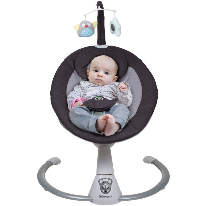 BabyGO Babyswing Babyschommel Homey Zwart