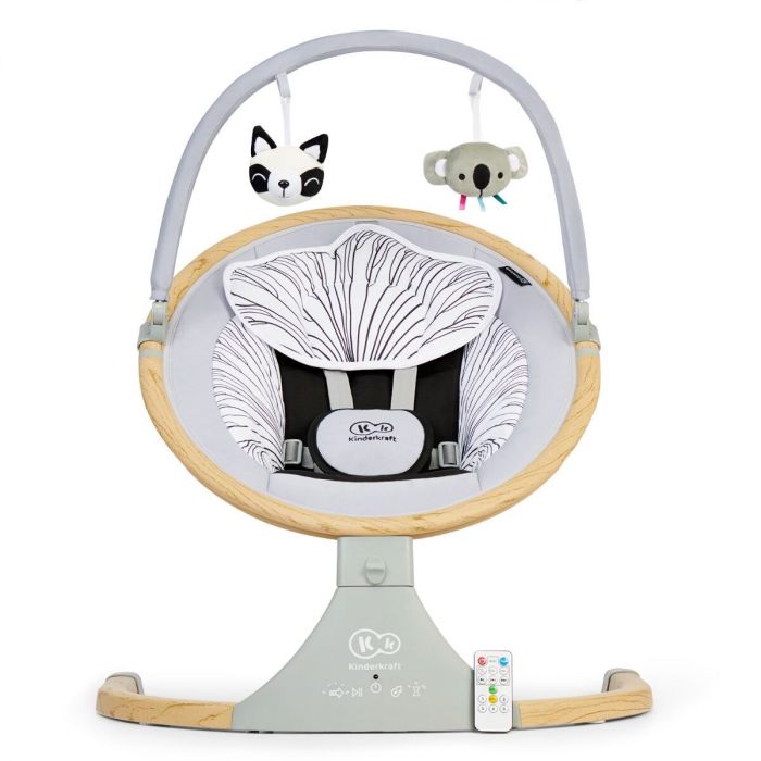 Kinderkraft Babyswing - Babyschommel Lumi Grijs | & Koter