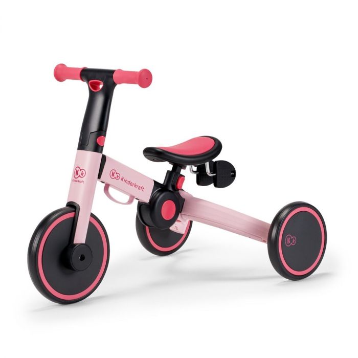 Kinderkraft 4Trike Vouw - Loopfiets - Balance Bike - Candy Pink | Baby & Koter