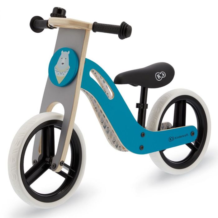 komedie lever agentschap Kinderkraft Uniq Loopfiets - Balance Bike Turquoise - Houten loopfiets  Kinderkraft | Baby & Koter