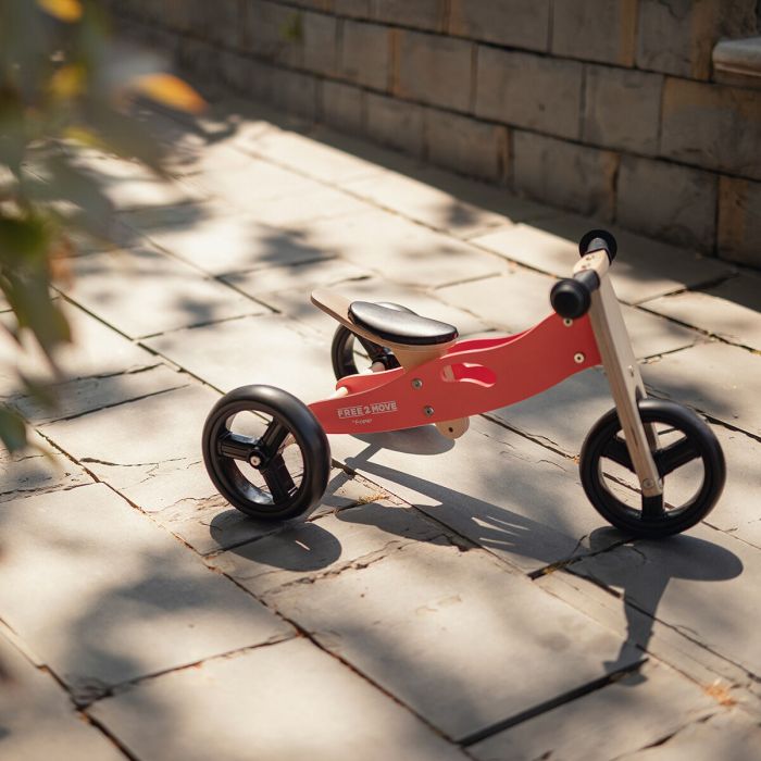 Free2Move 2 in 1 Loopfiets Driewieler Balance Bike Roze