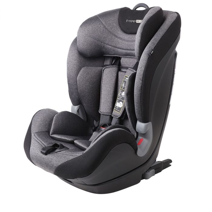 FreeON autostoel Advance met isoFix Black Stone (9-36kg) - Groep autostoel voor kinderen van 9 maanden 12 jaar | & Koter