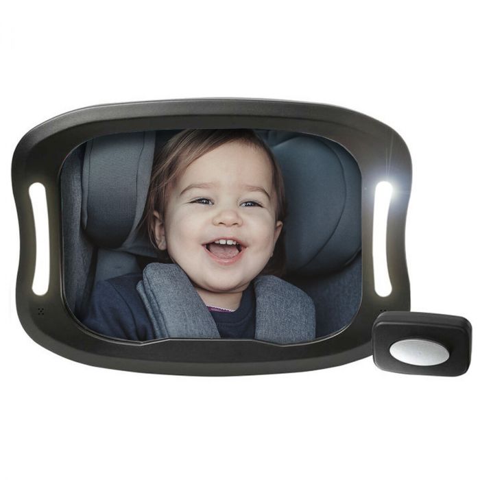 convergentie tijger Bewusteloos FreeOn Achterbank spiegel voor Baby & Kind - autospiegel met LED verlichting  | Baby & Koter