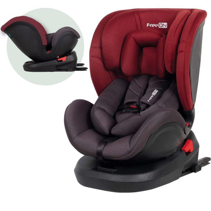 Aktentas regeling pensioen FreeON autostoel Linus 360° met isoFix Rood (0-36kg) - Groep 0-1-2-3  autostoel voor kinderen van 0 tot 12 jaar | Baby & Koter