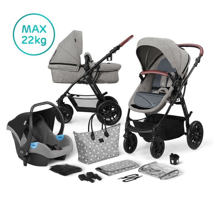 Kinderkraft Kinderwagen XMOOV 3 in 1 Grey (incl. autostoel) - Kinderkraft combi kinderwagen X-Moov | Baby &