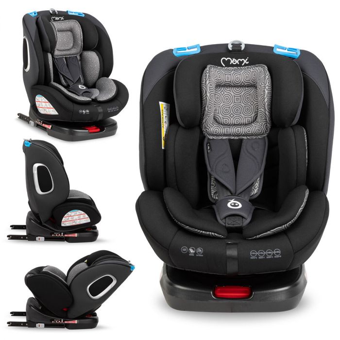 verdwijnen Turbine Zelden MoMi autostoel Tordi 360 draaibaar - met isoFix Zwart (0-36kg) - Groep  0-1-2-3 autostoel voor kinderen vanaf de geboorte tot 12 jaar | Baby & Koter