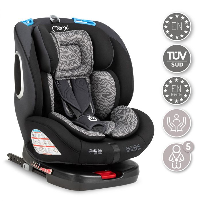 Laag Intimidatie leerling MoMi autostoel Tordi 360 draaibaar - met isoFix Zwart (0-36kg) - Groep  0-1-2-3 autostoel voor kinderen vanaf de geboorte tot 12 jaar | Baby & Koter