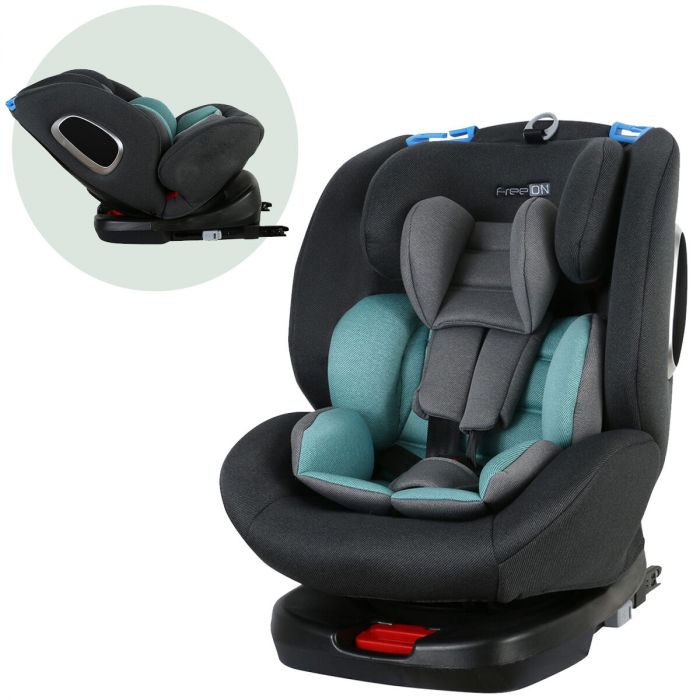 moeilijk ik ben trots Ik zie je morgen FreeON autostoel Polar 360° draaibaar met isoFix Grijs-Turquoise (0-36kg) -  Groep 0-1-2-3 autostoel voor kinderen van 0 tot 12 jaar | Baby & Koter