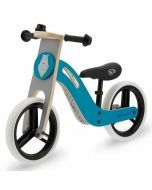 Kinderkraft Uniq Loopfiets - Balance Bike Turquoise - Houten loopfiets Kinderkraft