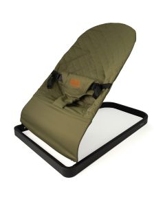 BabyGO Bouncer Comfort - Wipstoel - Schommelstoel voor baby's tot 9kg - Khaki