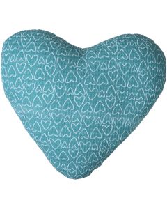 Bubaba decoratieve kussen - sierkussen voor de kinderkamer - Mint Heart (35x35cm)
