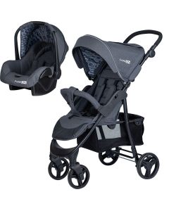 FreeON Kinderwagen Action Duo 2 in 1 Antraciet (incl. autostoel)