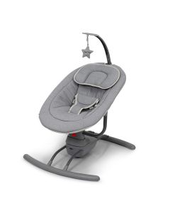 Baninni Babyschommel met speelboog - Schommelstoel - Babyswing - Sereno - Donkergrijs