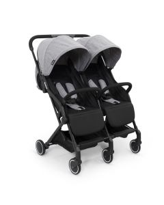 Duo buggy Baninni Adige Grijs - Luxe tweeling wandelwagen - Twinbuggy - tweeling buggy