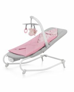 Kinderkraft Wipstoel - schommelstoel Felio 2 - Peony Rose - Bouncer - Babyrocker - Peuterstoeltje