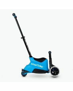 SmarTrike Xtend Ride On - Step - Scooter - Opvouwbare Step met zitje - Kinderstep met 3 LED wielen - Blauw (voor kinderen van 1-12 jaar)