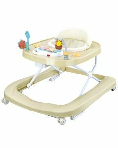 Topmark Lexi - loopstoel - Inklapbare Babywalker - Duwfuntie - Siliconen wielen - incl. speelblad - Pistache
