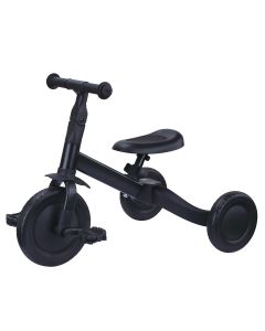 Topmark Kaya - 4 in1 Driewieler - Loopfiets - Balance Bike - Zwart