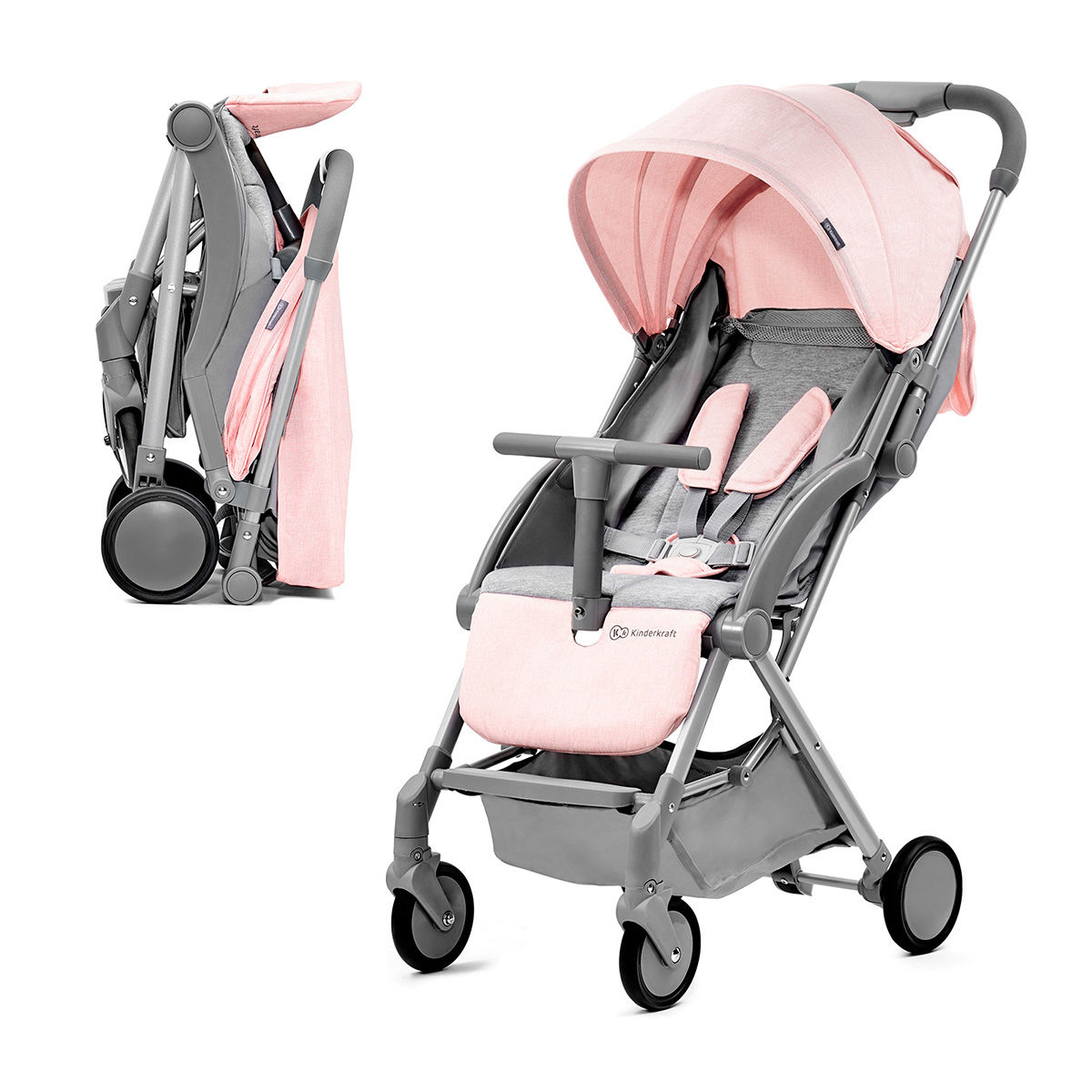Kinderkraft Wandelwagen Pilot Roze - Compacte buggy Kinderkraft Pilot |  Baby & Koter